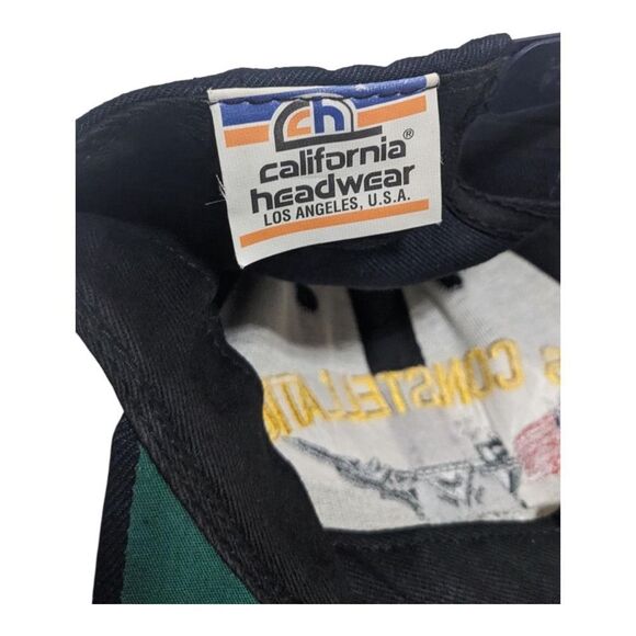 Vintage USS Constellation CV-64 Navy Ship Military Snapback Blue Hat USA - Picture 2 of 4